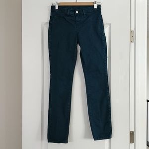 J Brand 811 skinny twill pant in Riviera Blue, 26